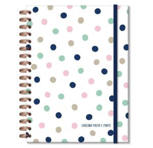 CADERNO PAUTA E PONTO POA BRANCO 80FLS 90G 2002 FINA IDEIA UND