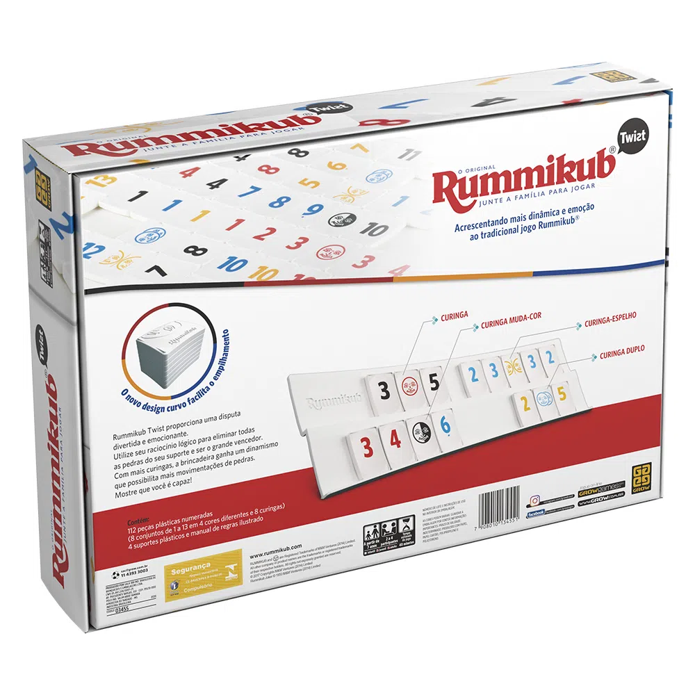 JOGO RUMMIKUB TWIST 03455 GROW UND