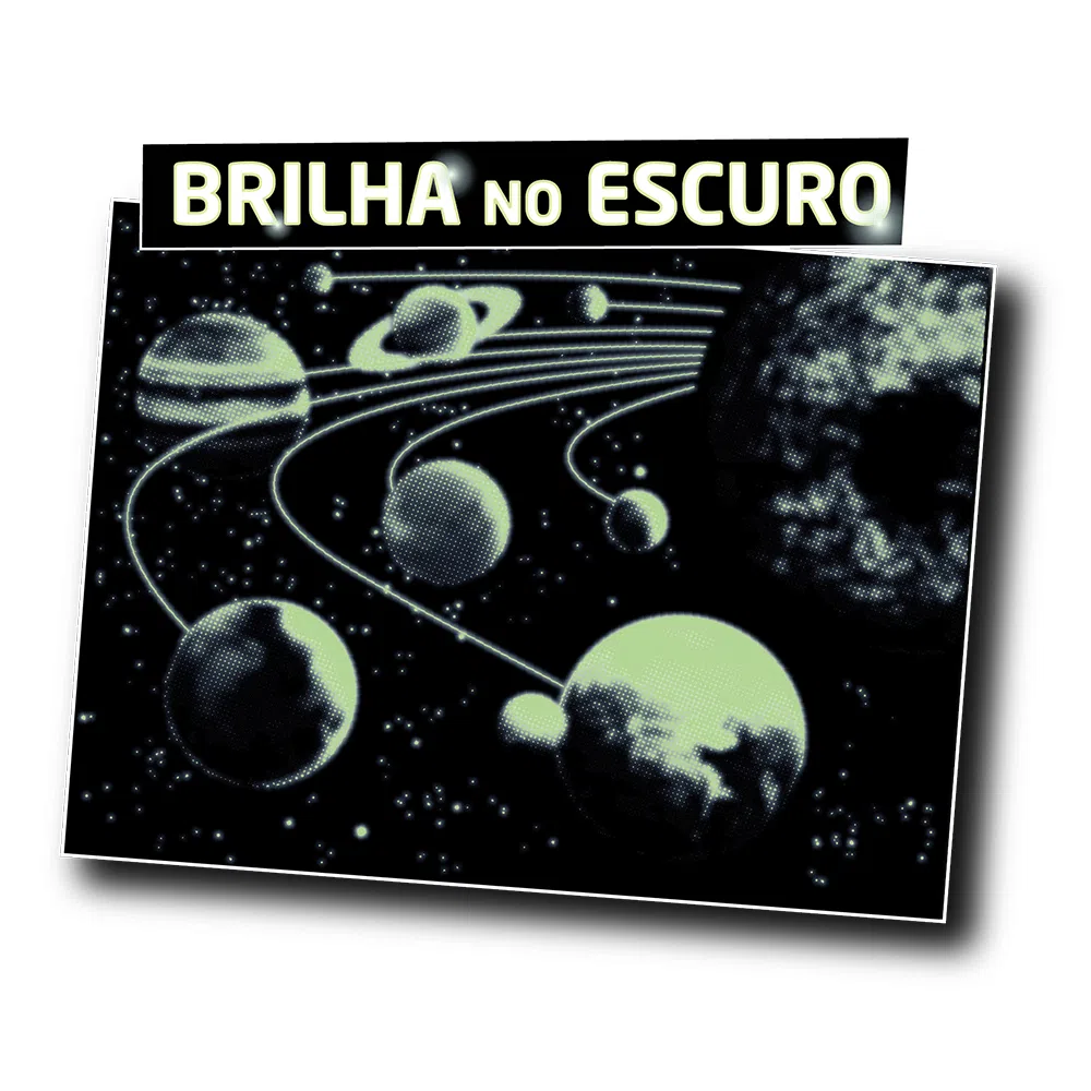 QUEBRA CABECA 500PCS SISTEMA SOLAR BRILHA NO ESCURO 03727 GROW UND