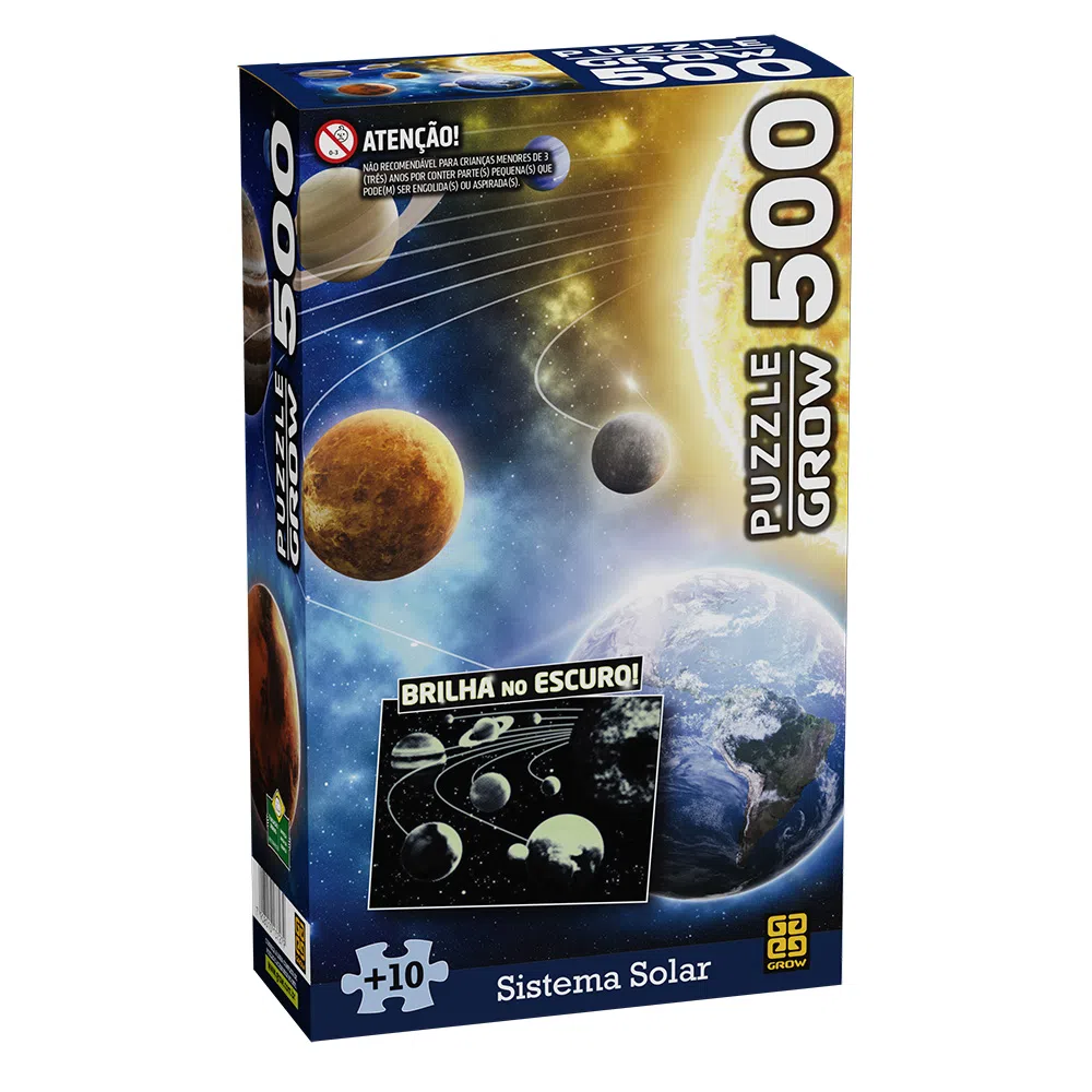 QUEBRA CABECA 500PCS SISTEMA SOLAR BRILHA NO ESCURO 03727 GROW UND