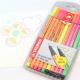 CANETA POINT 88 / PEN 68 NEON CORES STABILO ESTOJO C/ 10 UNDS