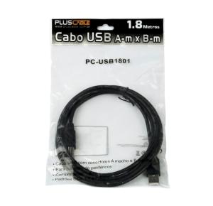 CABO P/ IMPRESSORA USB 2.0 AM X BM 1.8MT PC-USB1801 PLUSCABLE UND