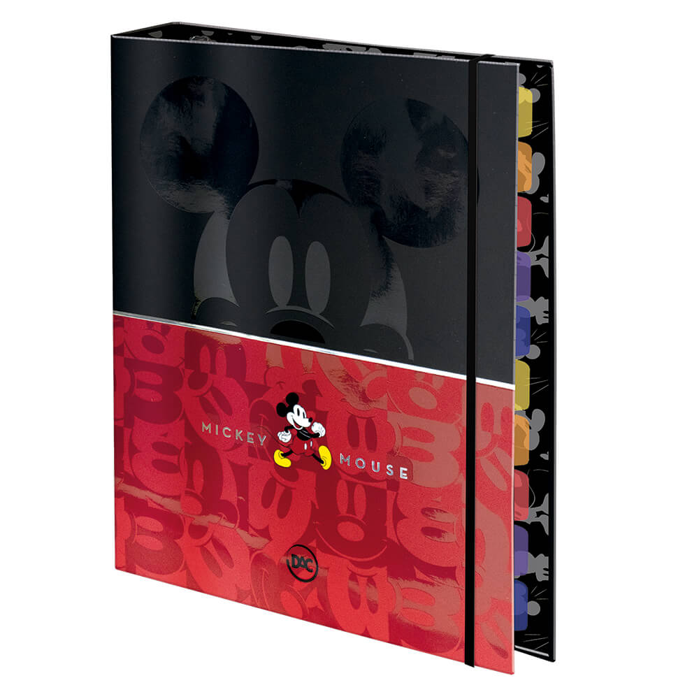 CADERNO ARGOLADO 1/4 MICKEY DAC UND