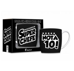 CANECA PORCELANA 360ML CHEFE NOTA 10 10724 BRASFOOT UND