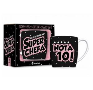 CANECA PORCELANA 360ML CHEFA NOTA 10 10725 BRASFOOT UND