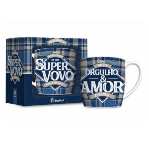 CANECA PORCELANA 360ML SUPER VOVO 10784 BRASFOOT UND