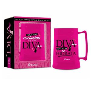 CANECA GEL 300ML USO EXCLUSIVO DE UMA DIVA 11436 BRASFOOT UND