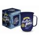 CANECA ALUMINIO 600ML MELHOR PAI DO MUNDO 12053 BRASFOOT UND