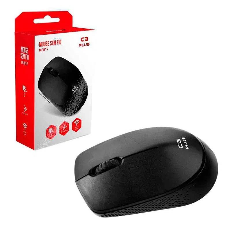 MOUSE S/FIO M-W17BK PRETO C3TECH UND