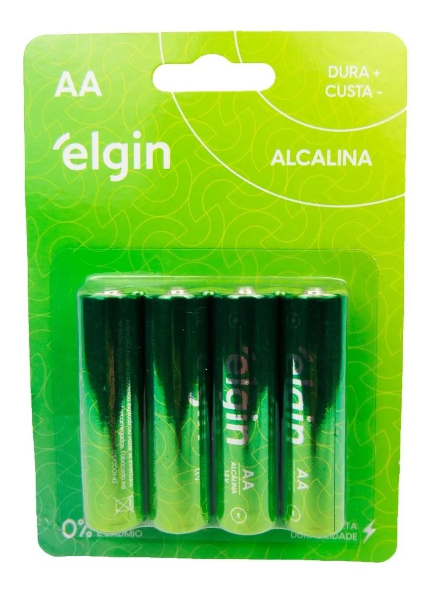 PILHA PALITO COMUM AA 1.5V R6P ELGIN CARTELA 04 UNDS