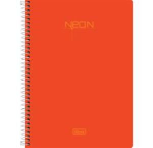 CADERNO 1/4 80FLS CPP NEON ESP C/P 30273 CORES TILIBRA