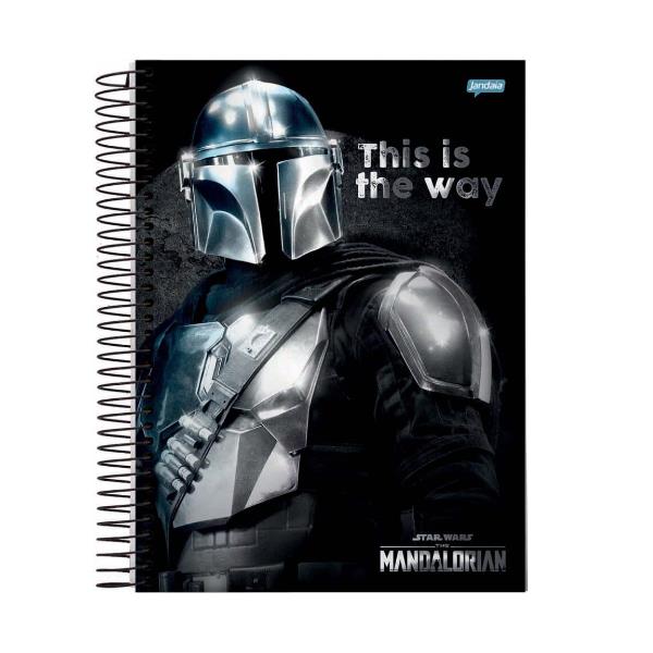 CADERNO 10X1 C/D UNIV. 160FLS MANDALORIAN 69522 JANDAIA UND