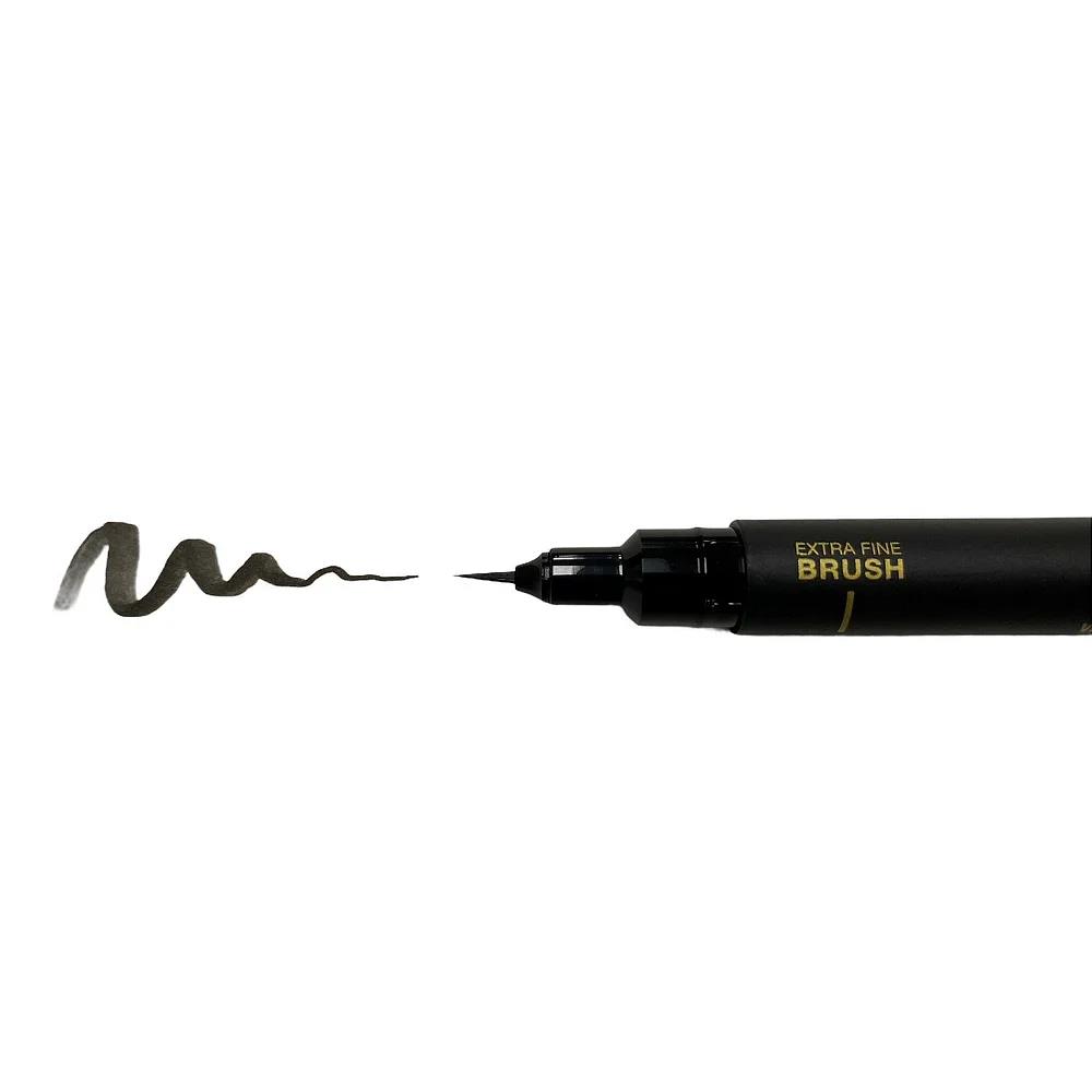 CANETA UNI PIN EXTRA FINE LINE BRUSH BR-500EF 56.1421 PRETO MITSUBISHI UND