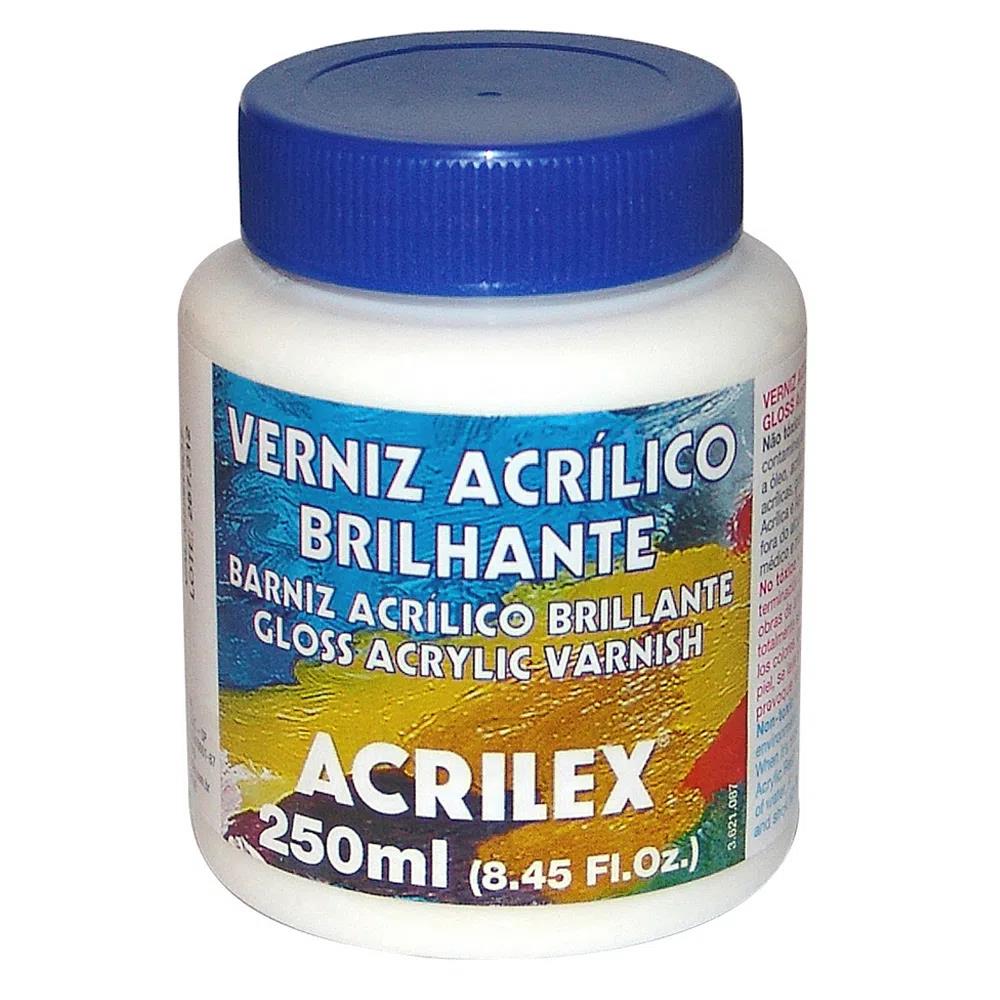 VERNIZ ACRILICO BRILHANTE 250ML 15025 ACRILEX UND