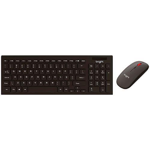 TECLADO E MOUSE S/FIO OFFICE SLIM CMB01 BRIGHT UND