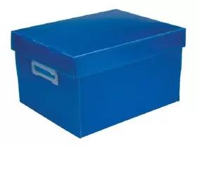 CAIXA ORGANIZADORA THE BEST BOX M 212X280X370MM 022209 AZUL POLIBRAS UND