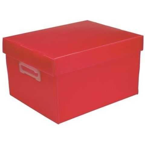 CAIXA ORGANIZADORA THE BEST BOX M 212X280X370MM 022207 VERMELHA POLIBRAS UND