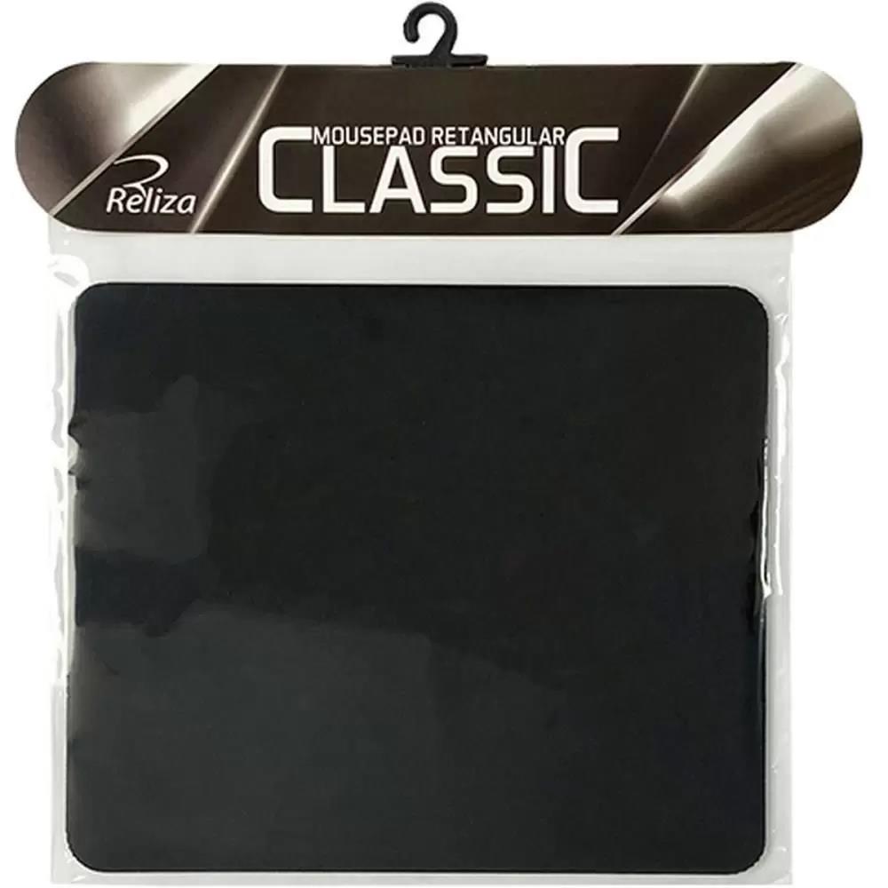 MOUSE PAD RETANGULAR CLASSIC 000204 PRETO RELIZA UND