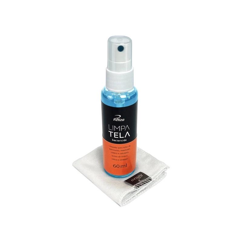 LIMPA TELA E LENTES SPRAY 60ML C/FLANELA 000412 RELIZA UND