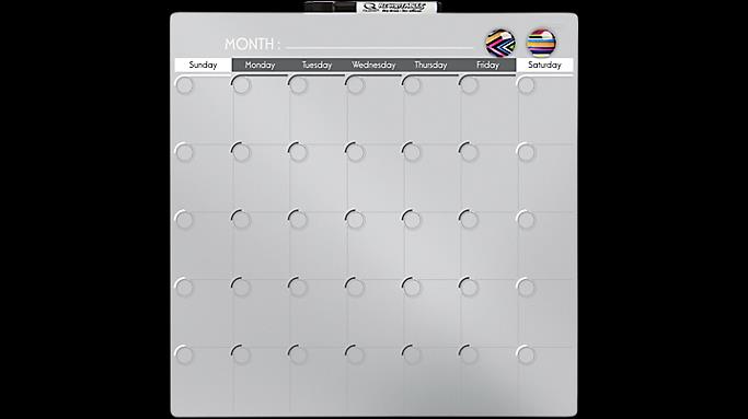 QUADRO MAGNETICO CALENDARIO 35X35CM 158071 TILIBRA UND