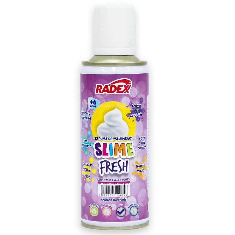 ESPUMA SLIME FRESH 200ML UVA 8066 RADEX UND