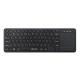 TECLADO E MOUSE TOUCH S/ FIO 2.4 GHZ K-WT100BK C3TECH