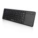 TECLADO E MOUSE TOUCH S/ FIO 2.4 GHZ K-WT100BK C3TECH