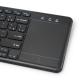 TECLADO E MOUSE TOUCH S/ FIO 2.4 GHZ K-WT100BK C3TECH