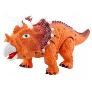 DINOSSAURO TRICERATOPS C/ SOM E LUZ A PILHA ART BRINK 