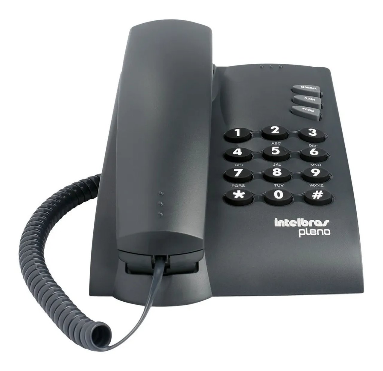 TELEFONE C FIO PLENO PRETO INTELBRAS UND