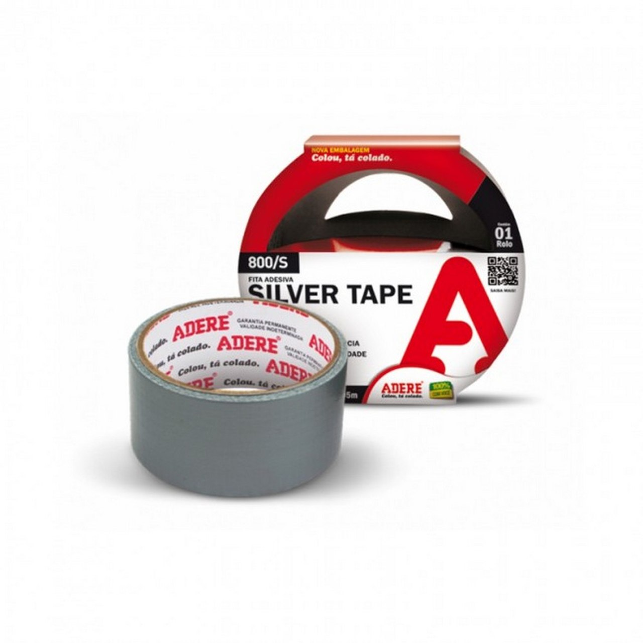 FITA ADESIVA 45MM X 05M SILVER TAPE 800/S ADERE UND