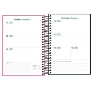 AGENDA PLANNER NEON 2022 80FLS CORES TILIBRA 