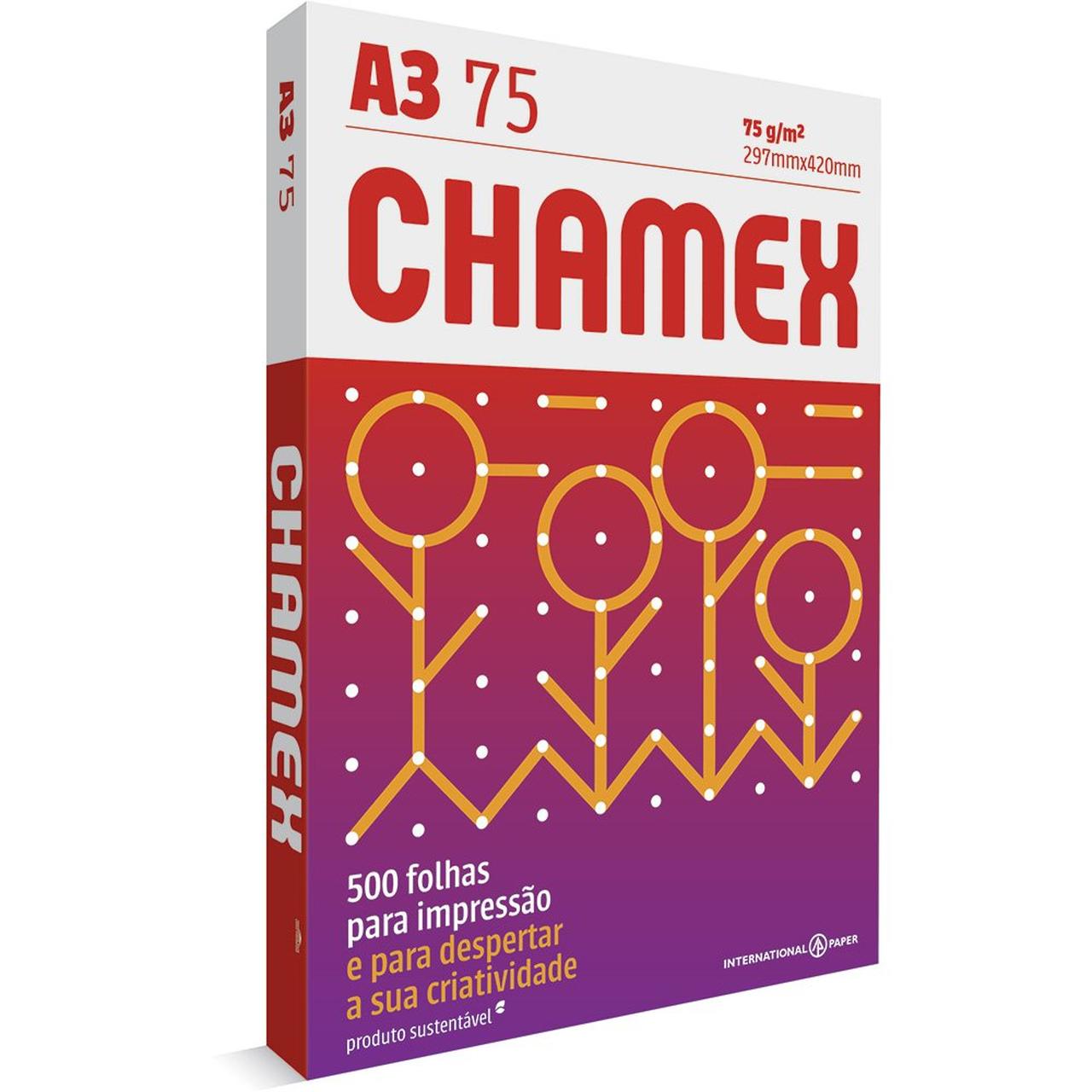 PAPEL A3 297X420 CHAMEX PCT C/500FLS