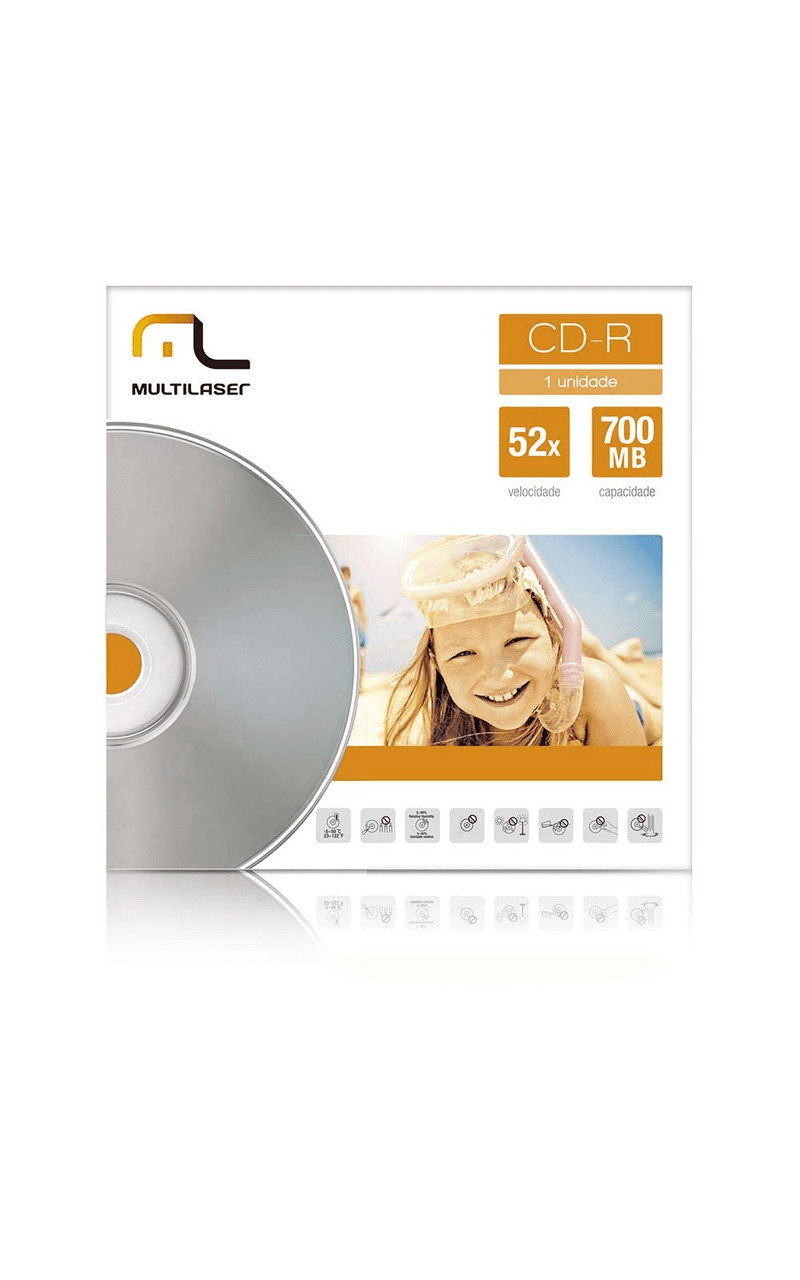 CD R 52X ENVELOPE CD006 MULTILASER UND