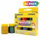 TINTA GUACHE 15ML C/06 CORES FANTASIA GLITTER 02001 ACRILEX UND