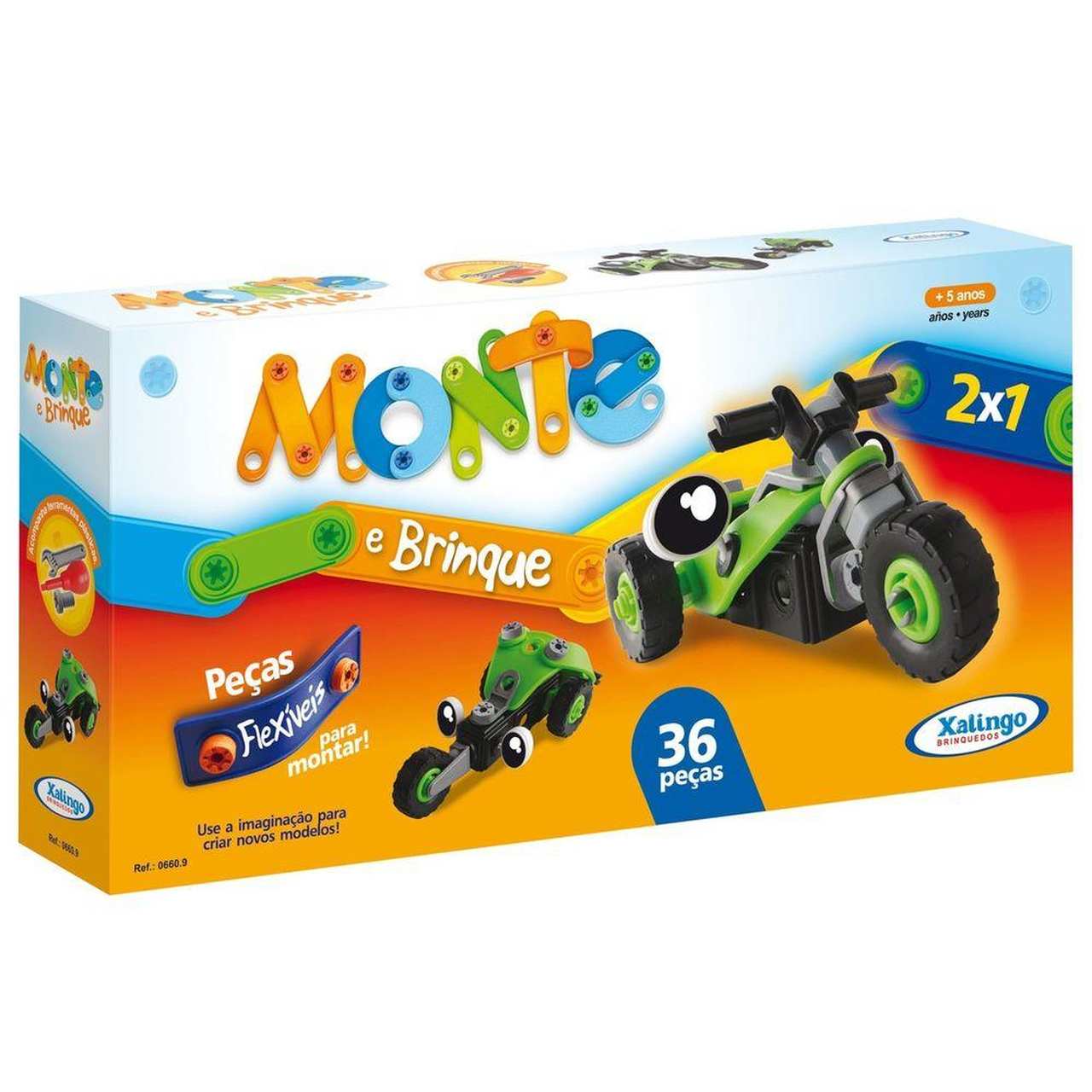 MONTE E BRINQUE 36 PCS CORES XALINGO