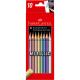 LAPIS DE COR 10 CORES METALICAS 120410G FABER CASTELL 