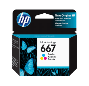 CARTUCHO DE TINTA 667 3YM78AL 2ML COLORIDO HP UND