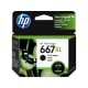 CARTUCHO DE TINTA 667XL 3YM81AL 8,5ML PRETO HP UND