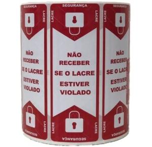 ETIQUETA COUCHE LACRE DELIVERY 100MMX35MM C/1000 ETIQUETAS RIO BRANCO UND