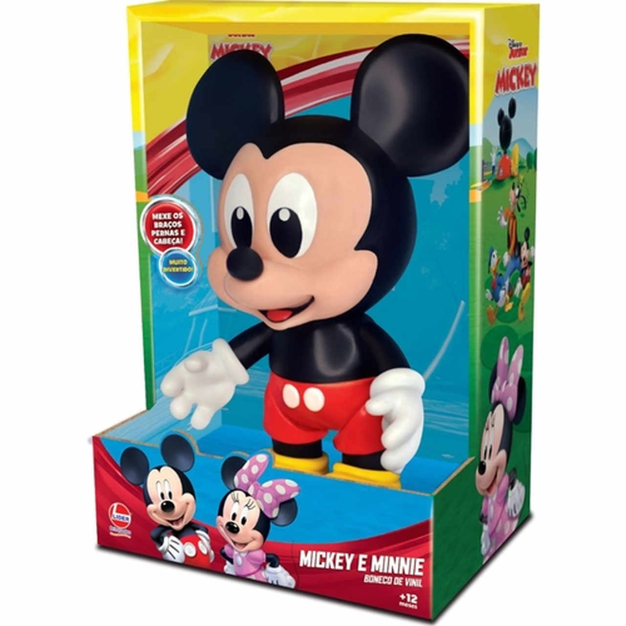 BONECO VINIL MICKEY BABY 2724 LIDER