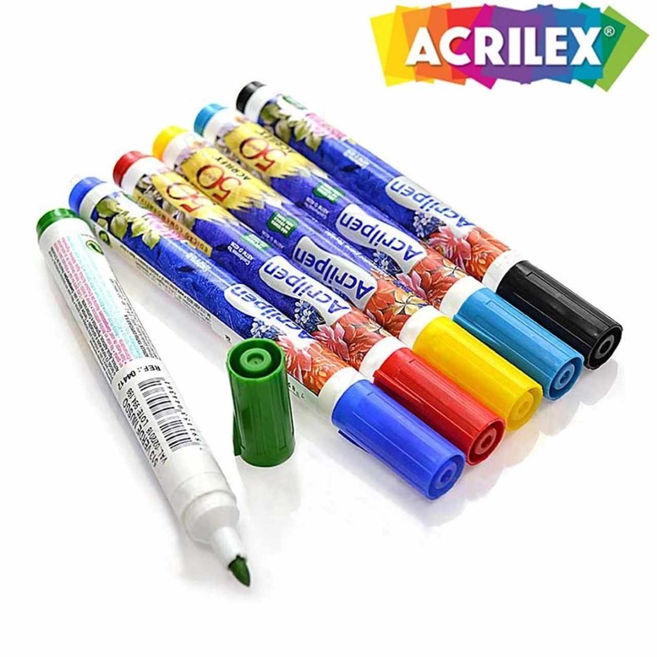 MARCADOR PARA TECIDO ACRILPEN 501 CORES ACRILEX UND