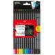 LAPIS DE COR 12 CORES SUPERSOFT + 2 LAPIS PRETO FABER CASTELL 