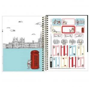 CADERNO COLEGIAL C/D 1X1 80 FLS POOH 292966 TILIBRA UND