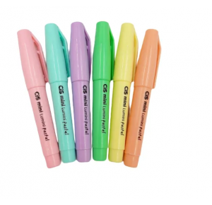 MARCA TEXTO MINI LUMINI PASTEL CORES CIS