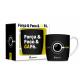 CANECA PORCELANA 360ML FOCO FORCA E CAFE 5766 BRASFOOT UND