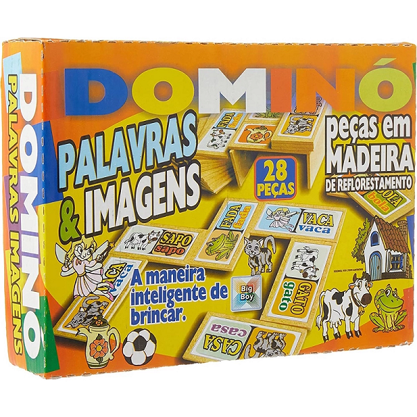 DOMINO PALAVRAS E IMAGENS EM MADEIRA 1500 BIG BOY UND