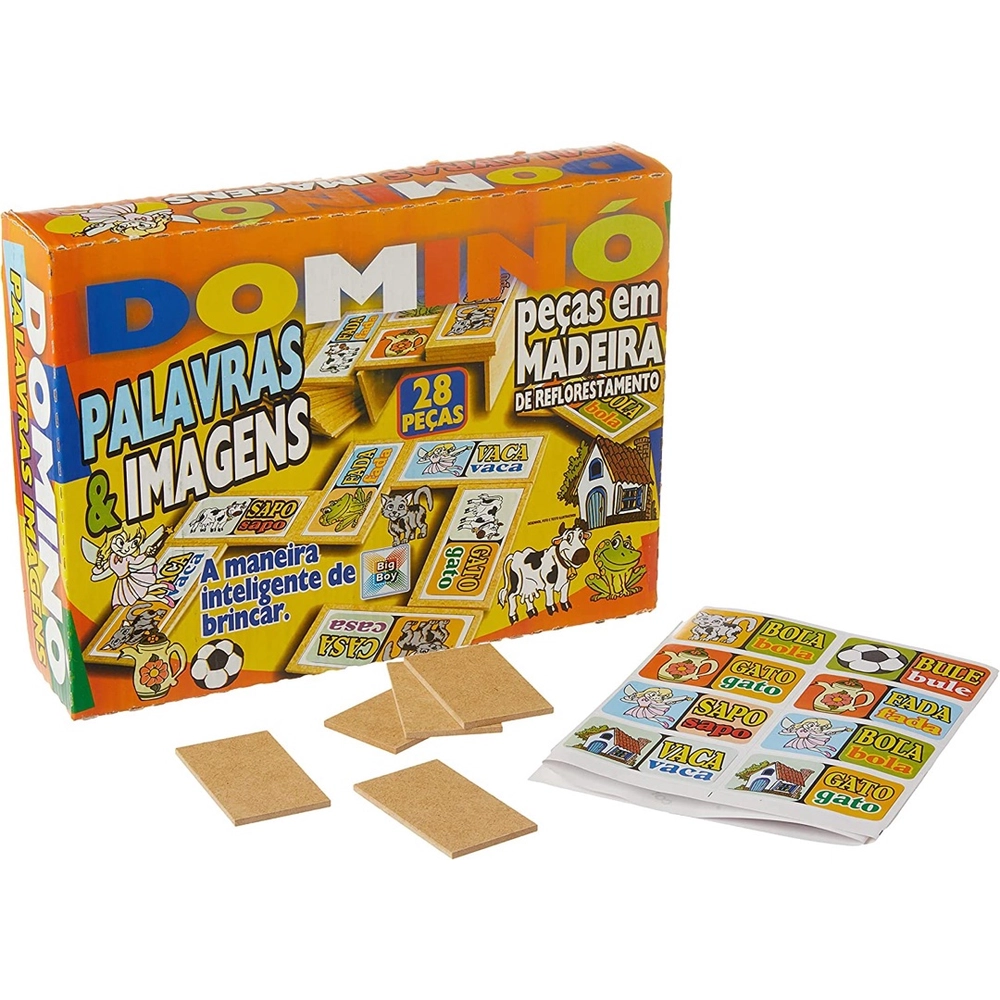 DOMINO PALAVRAS E IMAGENS EM MADEIRA 1500 BIG BOY UND