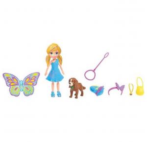 BONECA POLLY POCKET KIT CACHORRO FANTASIA GDM15 MATTEL