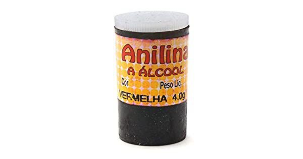 TINTA ANILINA 4GRS VERMELHA GLITTER